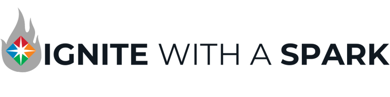 Ignite with a Spark - Logo - Trans - Gr+BL Ignite with a Spark - Logo - Trans - Gr+BL