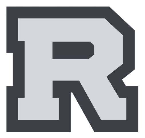 Rollins College logo - grayscale